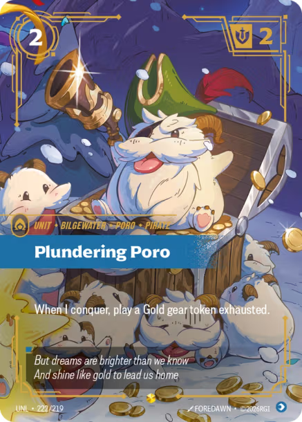 Plundering Poro Frente