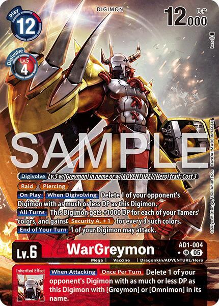WarGreymon Card Front