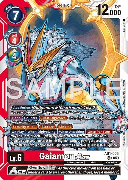 Gaiamon Ace Card Front