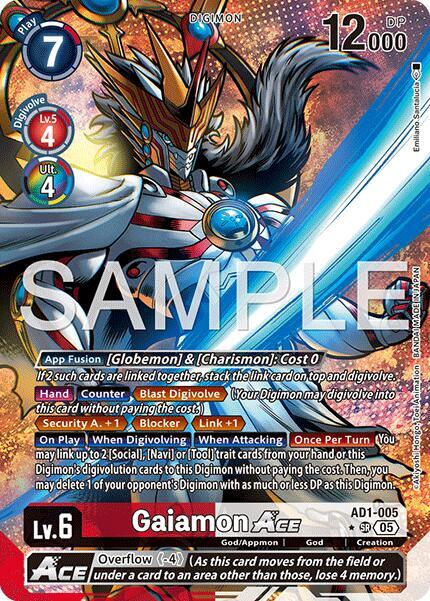 Gaiamon Ace Card Front