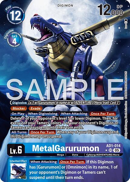 MetalGarurumon Card Front