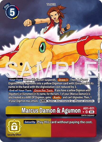 Marcus Damon & Agumon Frente