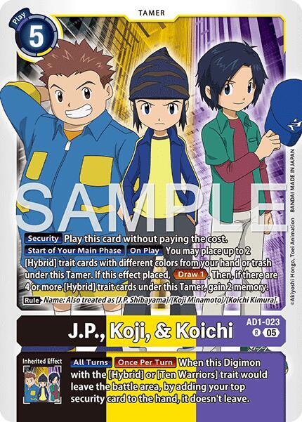 J.P., Koji, & Koichi Card Front