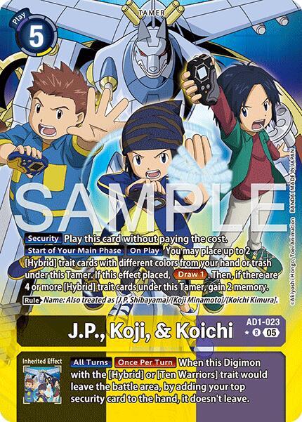 J.P., Koji, & Koichi Card Front