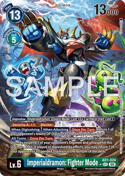 Imperialdramon: Fighter Mode Card Front