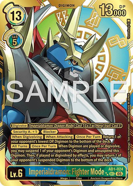 Imperialdramon: Fighter Mode Card Front