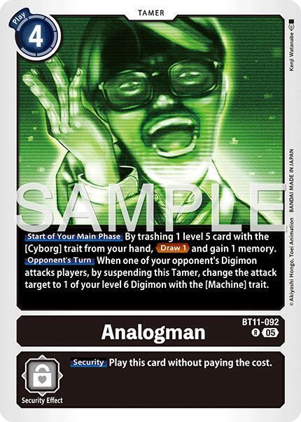 Analogman Card Front