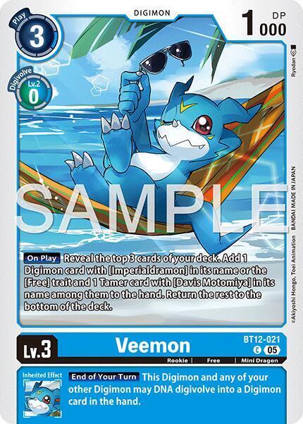 Veemon Card Front