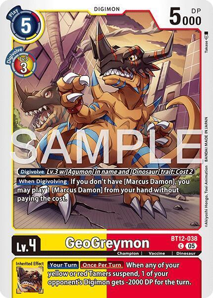 GeoGreymon Card Front