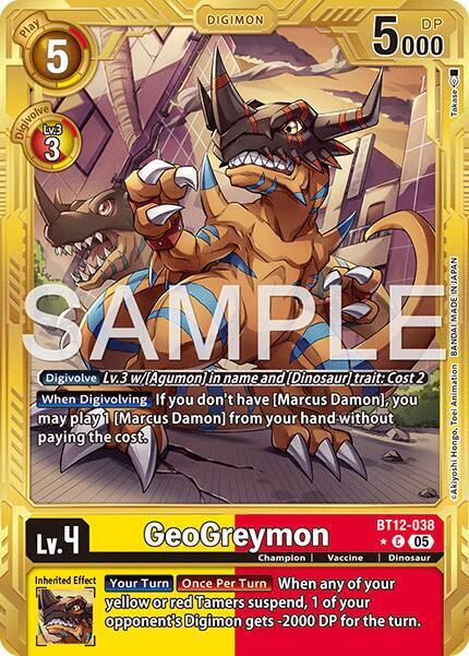 GeoGreymon Card Front