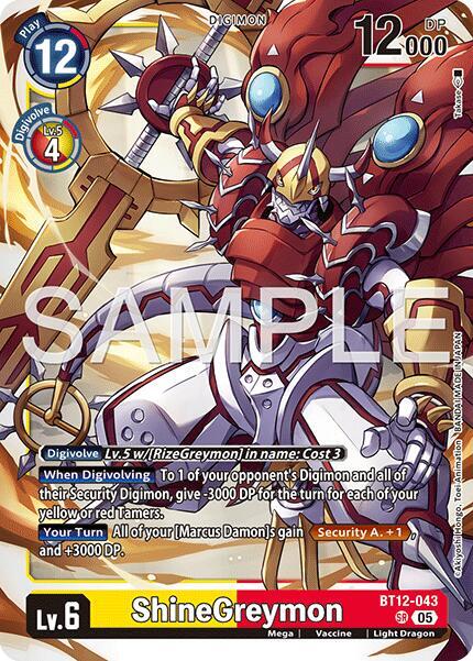 ShineGreymon Card Front