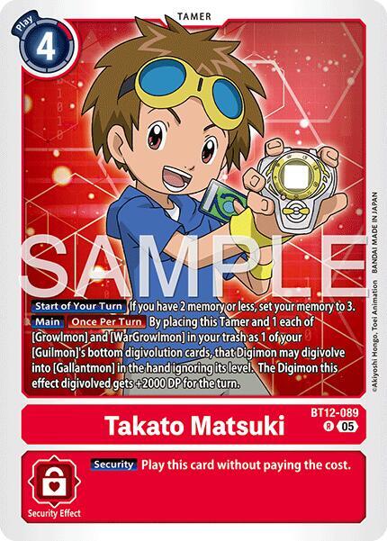 Takato Matsuki Card Front