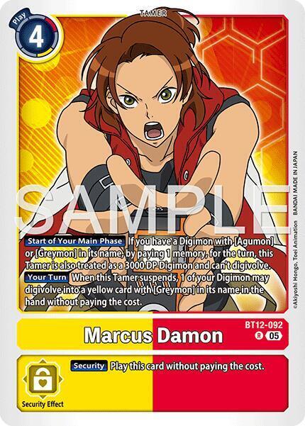 Marcus Damon Card Front