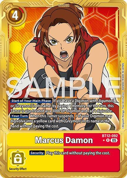 Marcus Damon Card Front