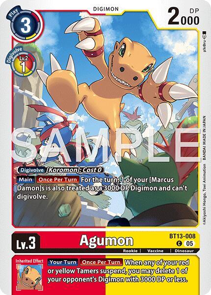 Agumon Card Front