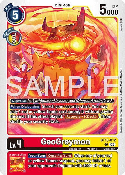GeoGreymon Card Front