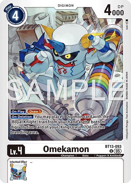 Omekamon Card Front