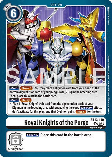 Royal Knights of the Purge Card Front