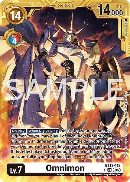 Omnimon Card Front