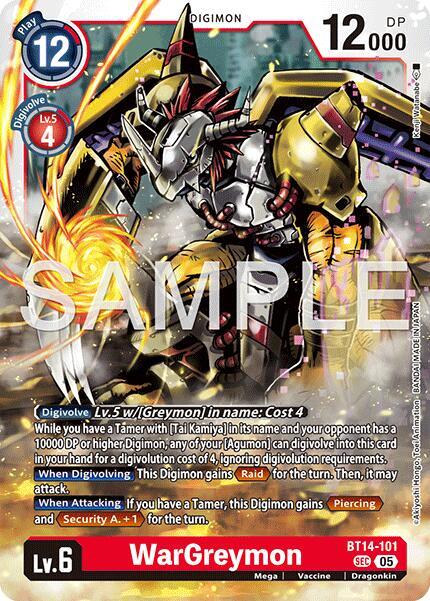 WarGreymon Card Front
