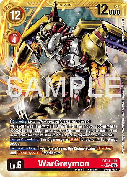 WarGreymon Card Front