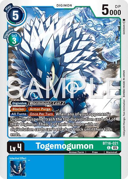 Togemogumon Card Front