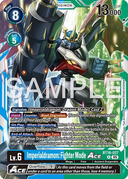 Imperialdramon: Fighter Mode ACE Card Front
