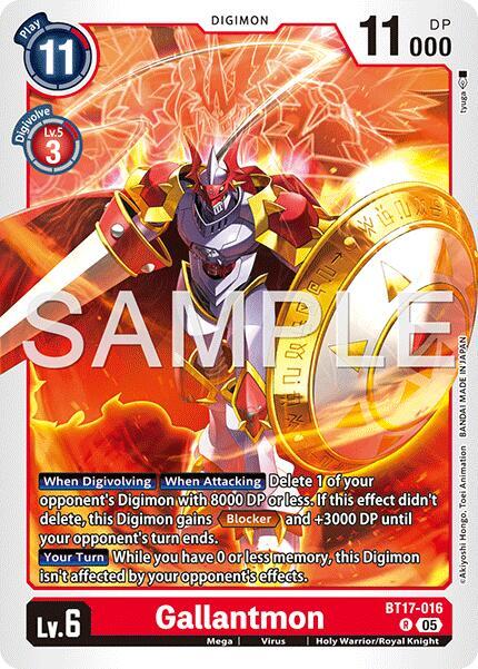 Gallantmon Card Front