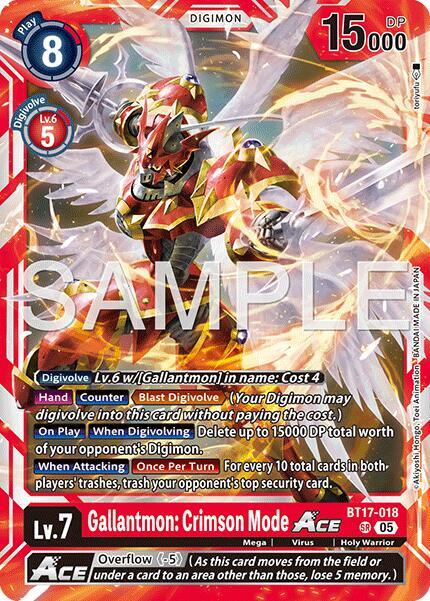 Gallantmon: Crimson Mode ACE Card Front