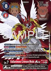 Gallantmon: Crimson Mode ACE · Alternate Art BT17-018a