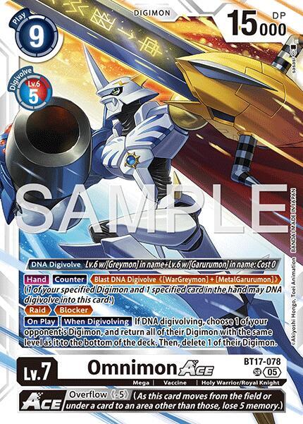 Omnimon ACE Card Front