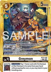 Greymon · Gold Border BT17-102sec-g