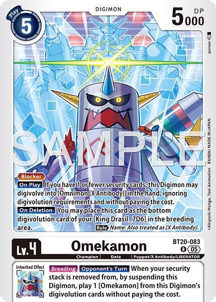 Omekamon Card Front