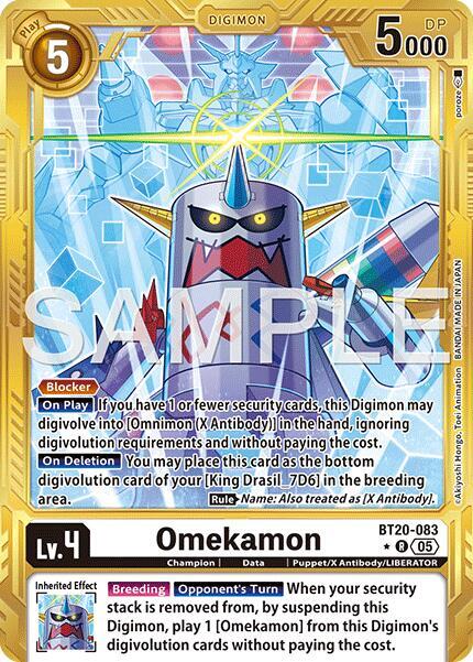 Omekamon Card Front