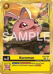 Koromon · Gold Border BT21-004g