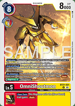 OmniShoutmon Card Front