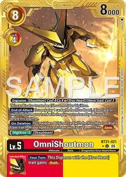 OmniShoutmon · Gold Border BT21-021g