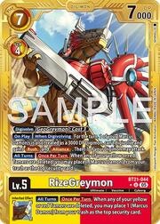 RizeGreymon · Gold Border BT21-044g