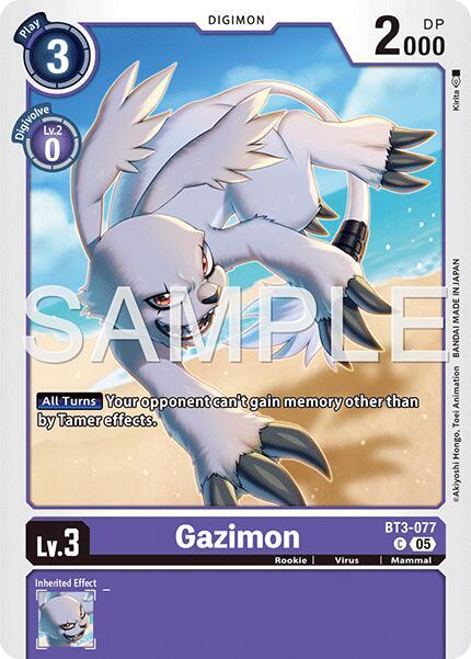 Gazimon Card Front