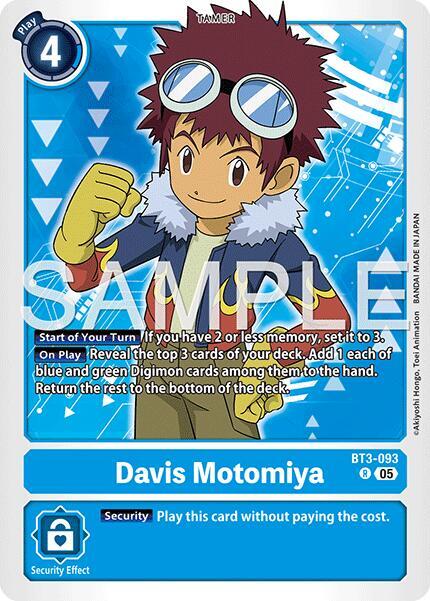 Davis Motomiya Card Front