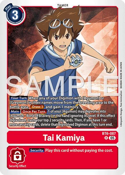 Tai Kamiya Card Front