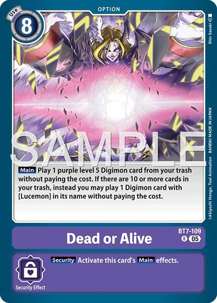 Dead or Alive Card Front
