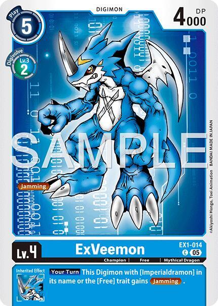 ExVeemon Card Front