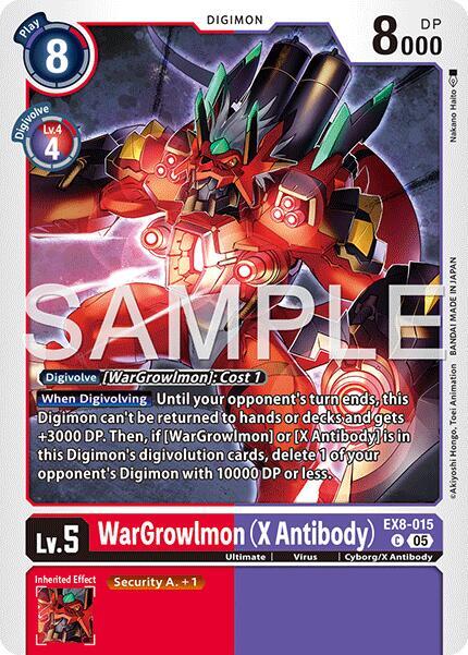 WarGrowlmon (X Antibody) Card Front