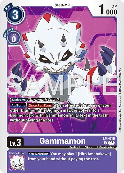 Gammamon Card Front