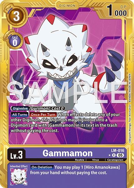 Gammamon Card Front