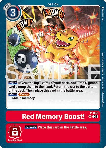 Red Memory Boost! Card Front