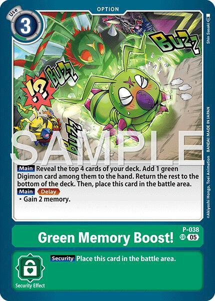 Green Memory Boost! Card Front