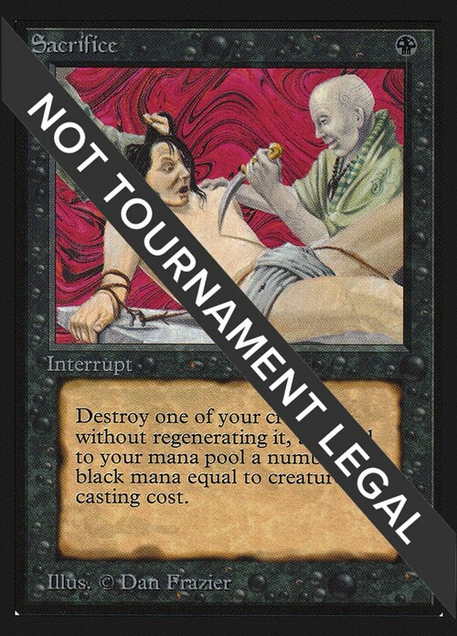 Sacrifice Card Front