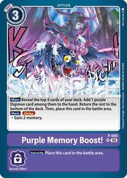 Purple Memory Boost! · Reprint P-040